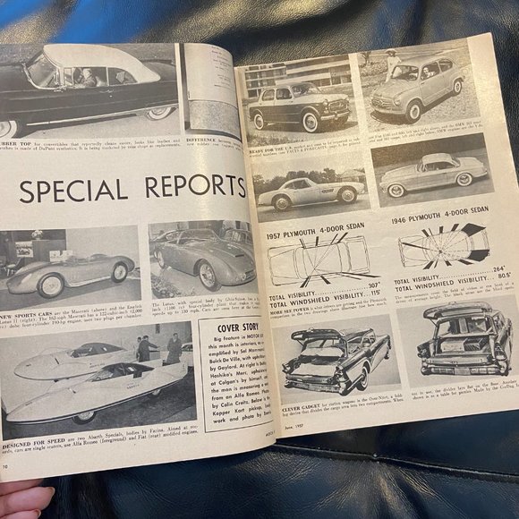 MOTOR LIFE MAGAZINE Vintage June 1957 Automobiles Collectible - Picture 5 of 9